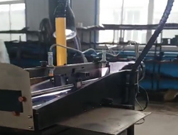 Pneumatic and Hydraulic Combined Shear Welder in Operation